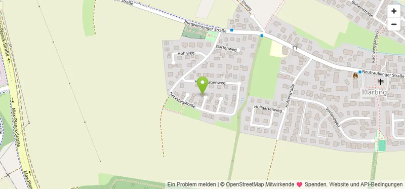 Karte: Heckstegstraße 25, 93055 Regensburg